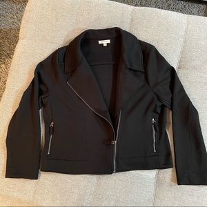 Max Studio Cropped Moto Jacket